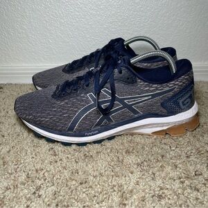 ASICS GT Quantum Women’s 10 Wide Running Shoes Navy/Gray 1012A695 FlyteFoam